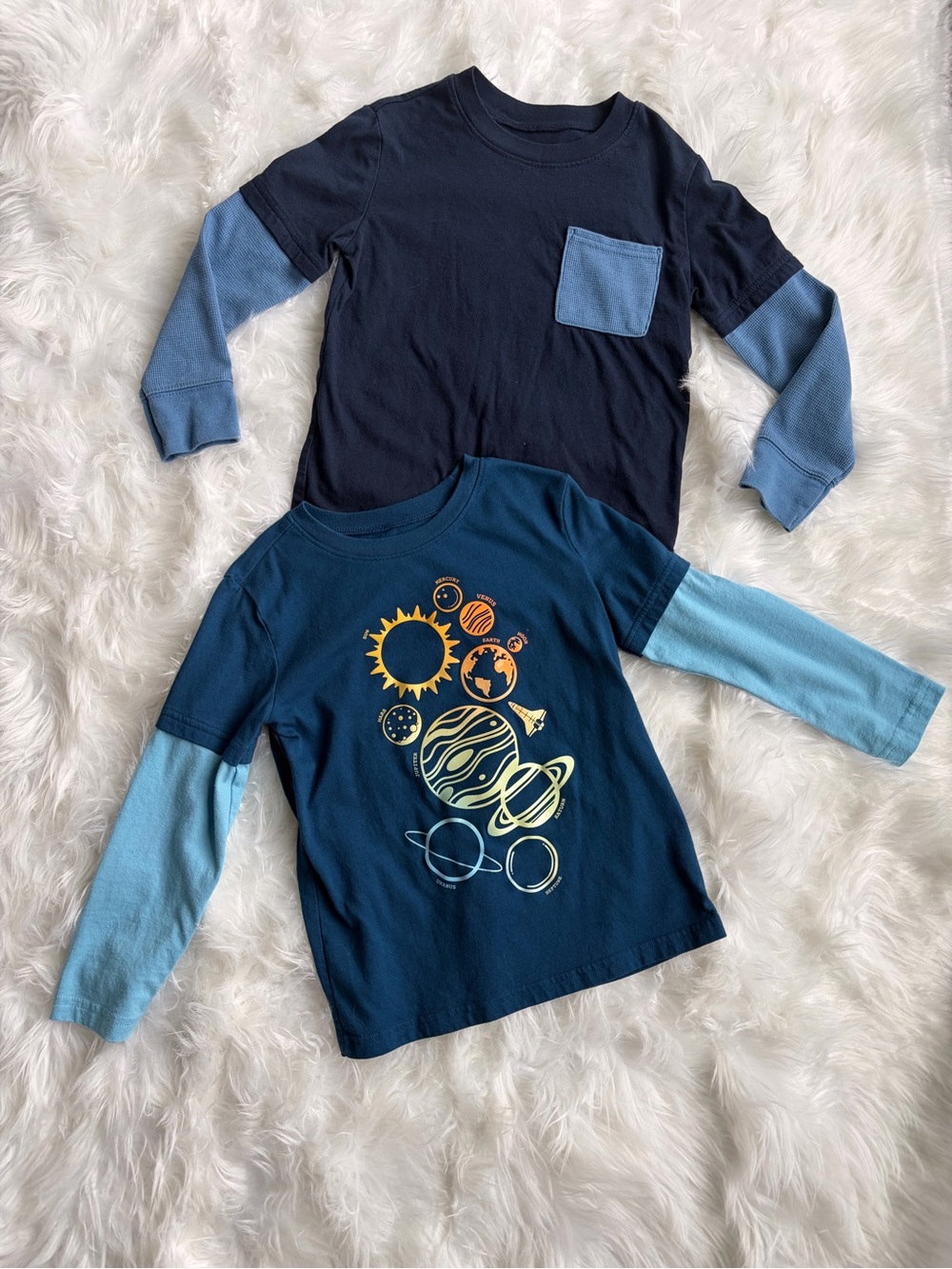 Jumping Beans Blue Layered Long Sleeve Tee Bundle